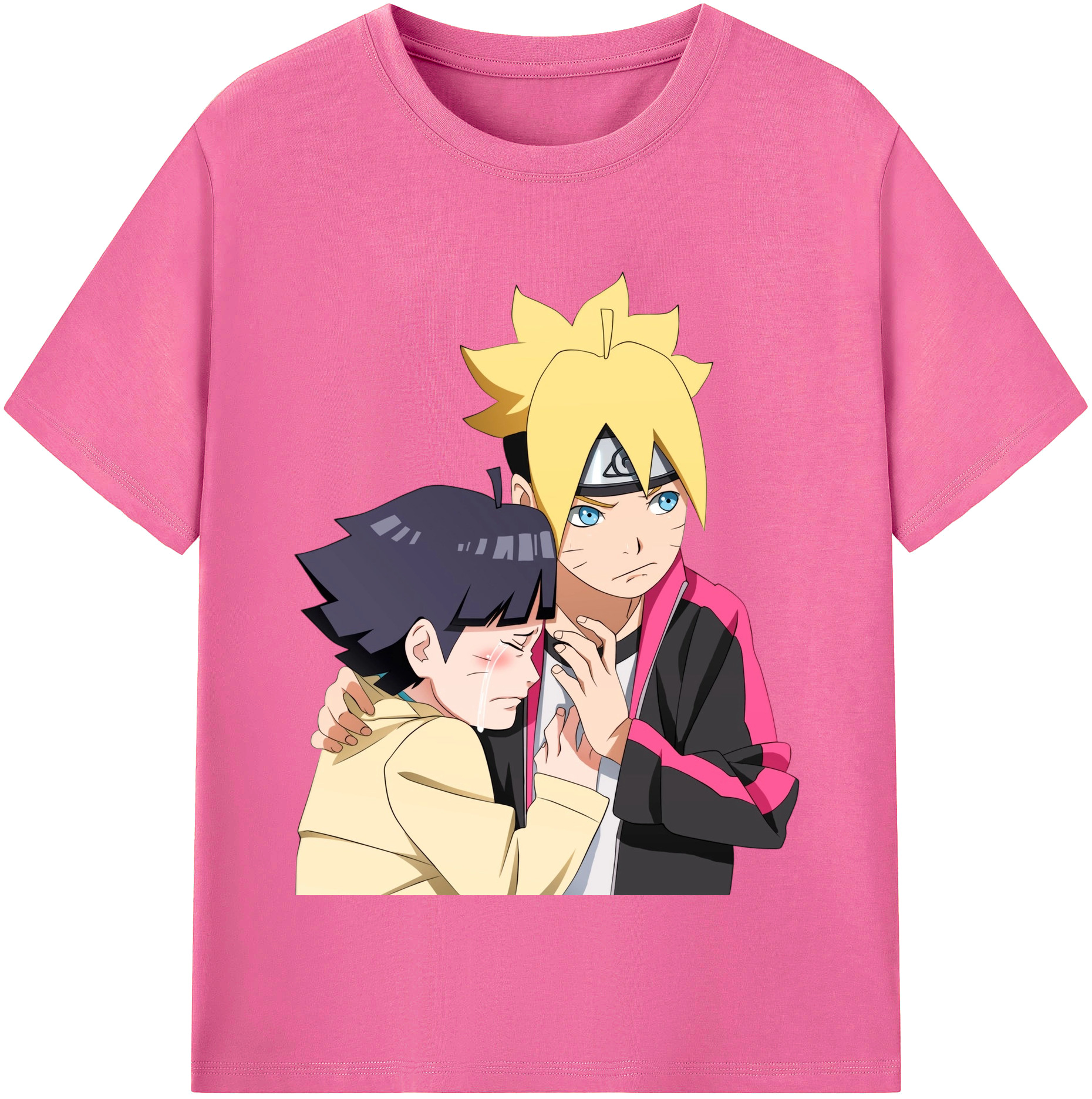 （画像用） NARUTO -ナルト- うずまき ボルト Uzumaki Boruto レディースカジュアルプリントTシャツ（綿100％）